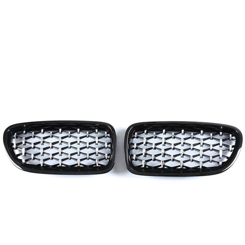 Kühlergrille Für 5 Series F10 F11 2010-2017 Kühlergrill Mitte Net Grills Montage Rahmen Abdeckung Außen Bodykit Teile Auto Zubehör Frontgrill Kühler(Black Style B) von RIOVOEE