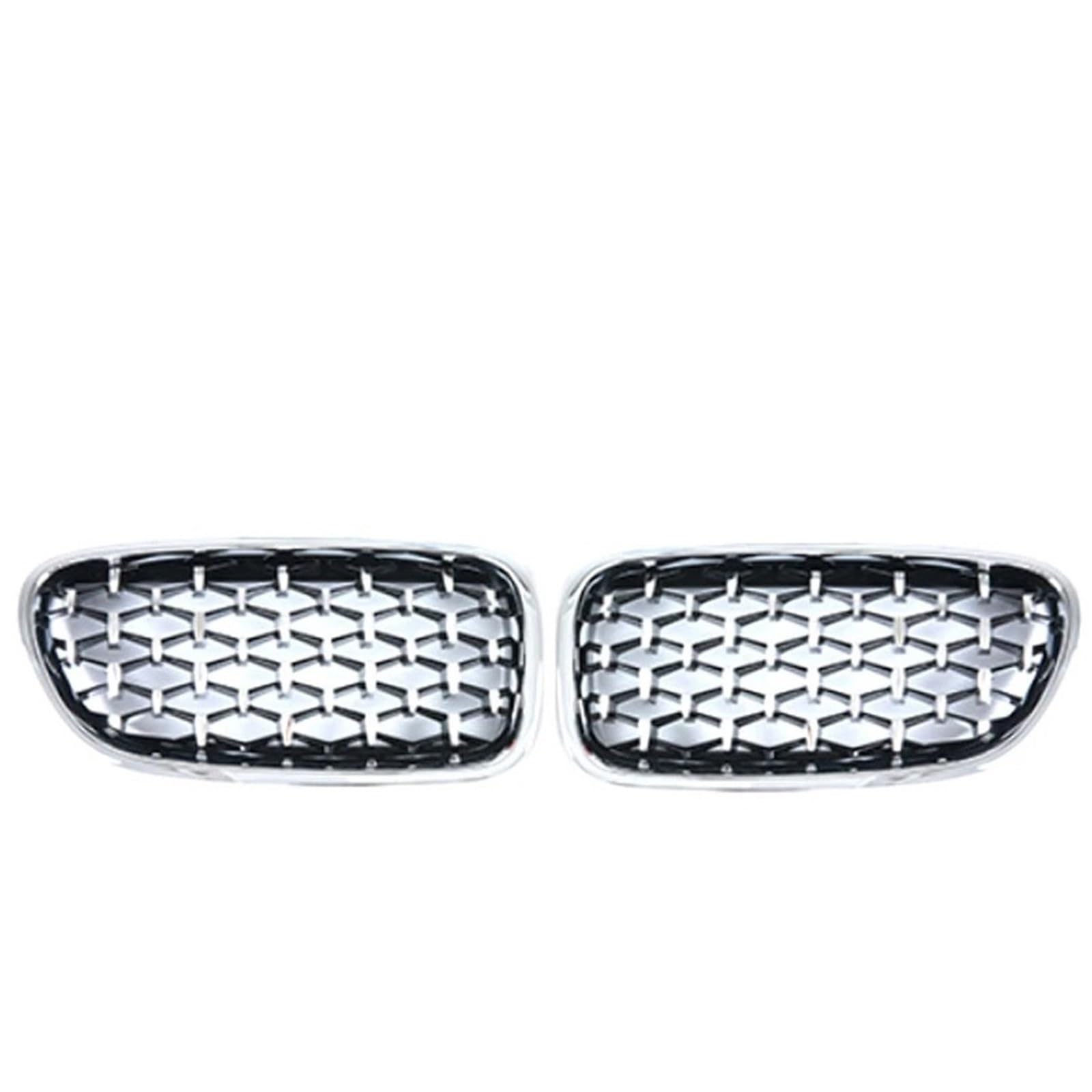 Kühlergrille Für 5 Series F10 F11 2010-2017 Kühlergrill Mitte Net Grills Montage Rahmen Abdeckung Außen Bodykit Teile Auto Zubehör Frontgrill Kühler(Silver Style) von RIOVOEE