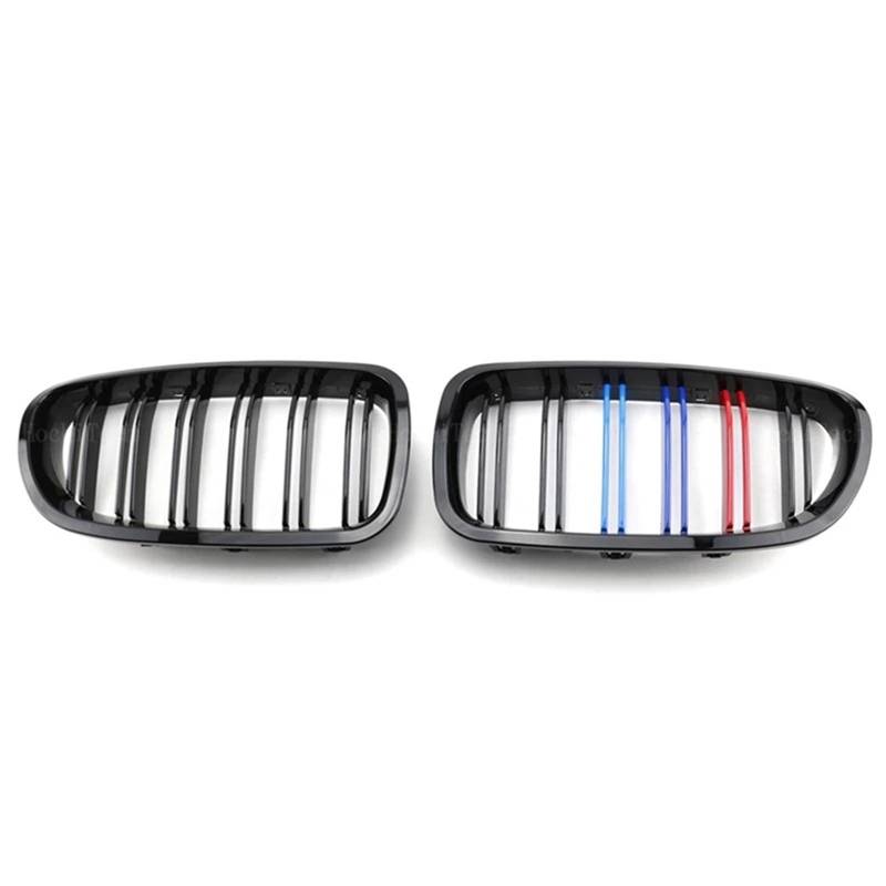 Kühlergrille Für 5er F10 F11 F18 Für M5 Frontstoßstangengrills Doppel 2010–2016 Breiter Nierengrill 520d 530d 540i 528i 535i Glanzschwarz Frontgrill Kühler(3 Colors) von RIOVOEE