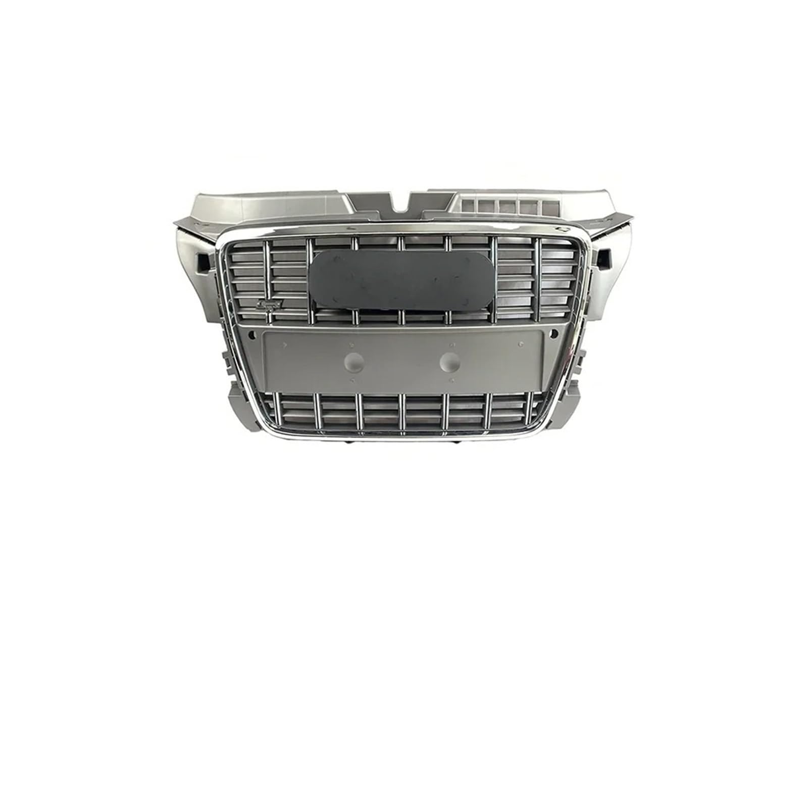 Kühlergrille Für A3 S3 8P 2008–2012 Chromrahmen Schwarzer Oberer Gitter-Ziergrill Frontstoßstangengrill S3-Stil Renngrill Oberer Grill Frontgrill Kühler(Chrome Grey) von RIOVOEE