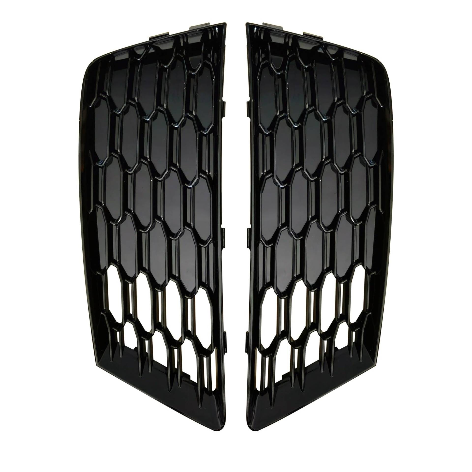 Kühlergrille Für A4 B9 2016 2017 2018 Honeycomb Für HEX Mesh Auto Zubehör 8WD807681B Auto Front Stoßstange Nebel Licht Kühlergrill Lampe Grill Abdeckung Frontgrill Kühler von RIOVOEE