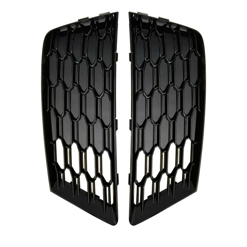 Kühlergrille Für A4 B9 2016 2017 2018 Honeycomb Für HEX Mesh Auto Zubehör 8WD807681B Auto Front Stoßstange Nebel Licht Kühlergrill Lampe Grill Abdeckung Frontgrill Kühler von RIOVOEE