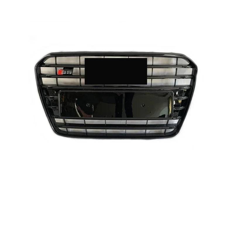 Kühlergrille Für A5 8T 2013–2016 Bis S5-Stil Chrom Grau Und Schwarz Für ABS-Obergitter Vorne S5-Stil-Stoßstangengrill Frontgrill Kühler(All Glossy Black) von RIOVOEE