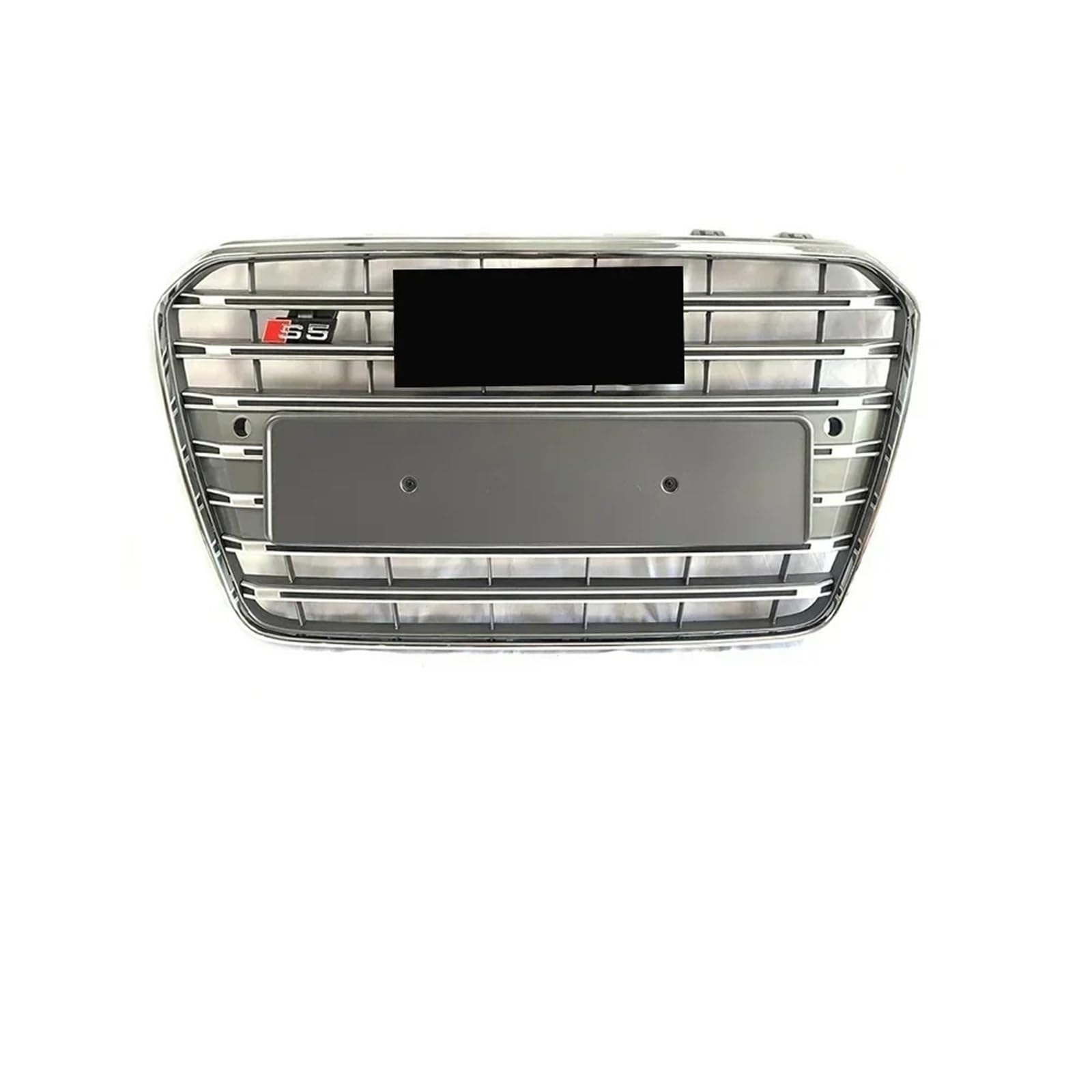 Kühlergrille Für A5 8T 2013–2016 Bis S5-Stil Chrom Grau Und Schwarz Für ABS-Obergitter Vorne S5-Stil-Stoßstangengrill Frontgrill Kühler(Chrome Grey) von RIOVOEE