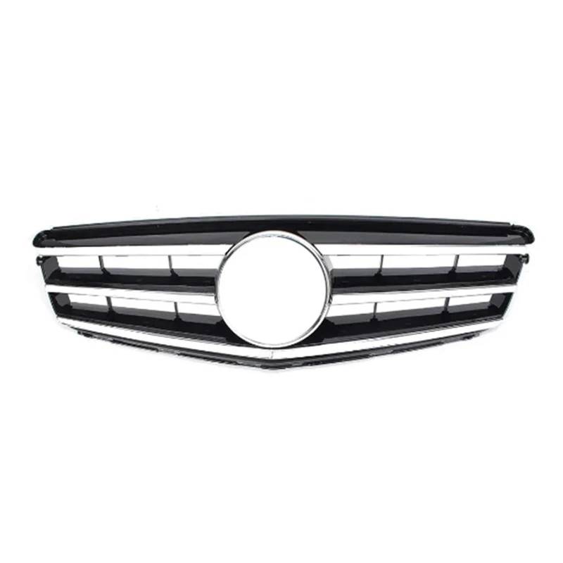 Kühlergrille Für Benz Für C-Klasse W204 C180 C200 C300 C350 2008-2014 Tuning Grills Front Stoßstange Grille Haube Grill Frontgrill Kühler(Black) von RIOVOEE