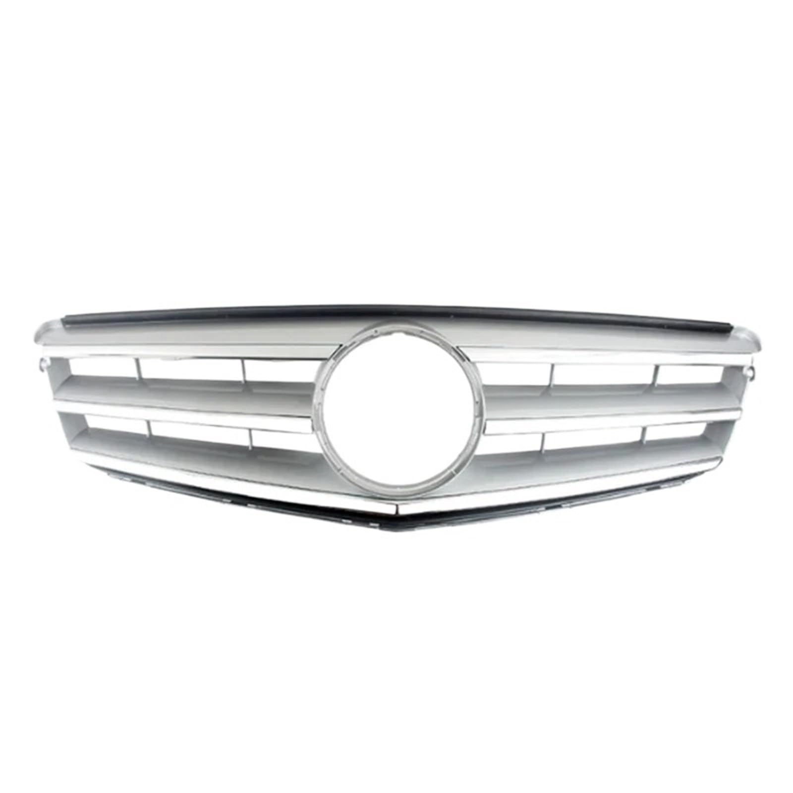 Kühlergrille Für Benz Für C-Klasse W204 C180 C200 C300 C350 2008-2014 Tuning Grills Front Stoßstange Grille Haube Grill Frontgrill Kühler(Silver) von RIOVOEE