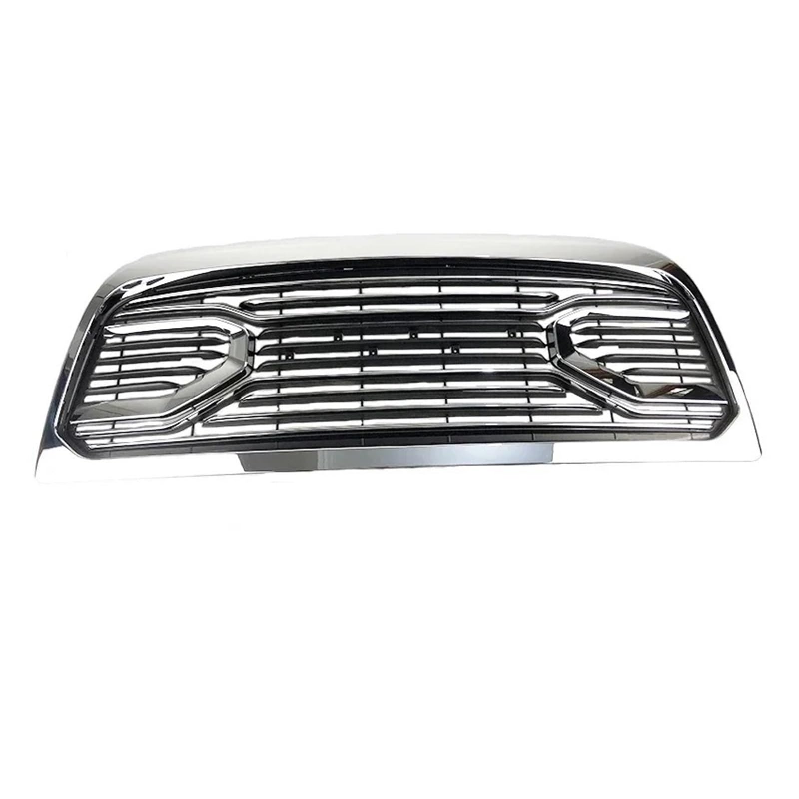 Kühlergrille Für Dodge Für Ram 2500 2010 2011 2012-2018 Mesh Racing Grille Frontschürze Grille Auto Außen Trim Teile Off-Road Grille Geeignet Frontgrill Kühler(Chrome with Letter) von RIOVOEE