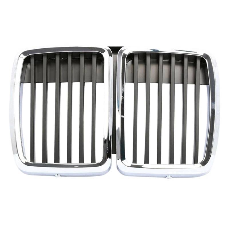 Kühlergrille Für E30 Für M3 3 Serie 1982-1991 Fronthaube Nierengitter Grill Mitte Chrom Schwarz Frontgrill Kühler von RIOVOEE