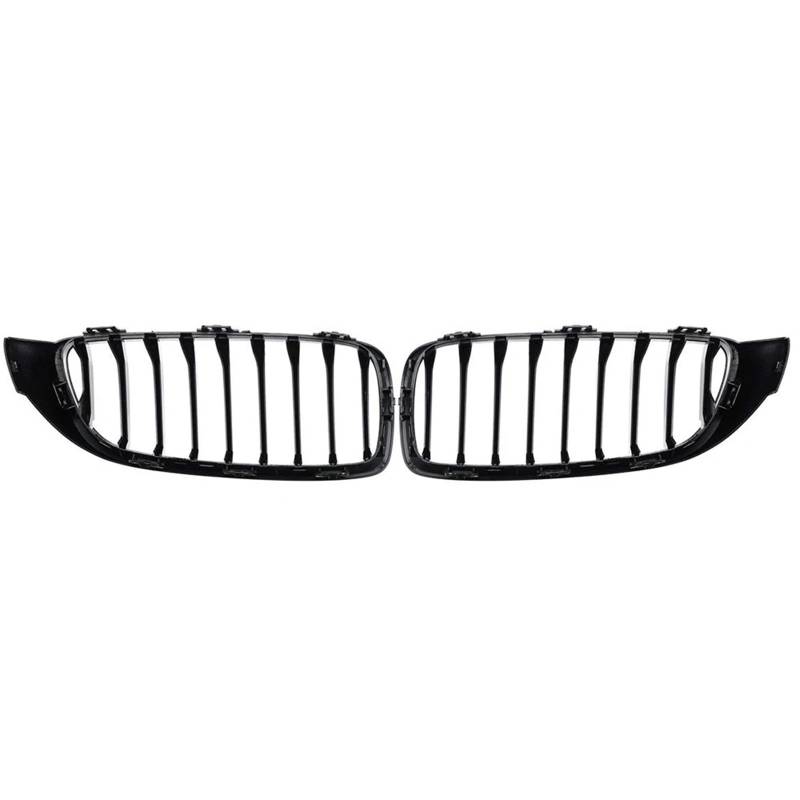 Kühlergrille Für F32 F33 F36 F80 F82 2013–2018 425i 430i 440i 435i Cabriolet Coupe, Schwarze Vordere Niere-Grilllamelle Für M4-Stil-Grill Frontgrill Kühler von RIOVOEE