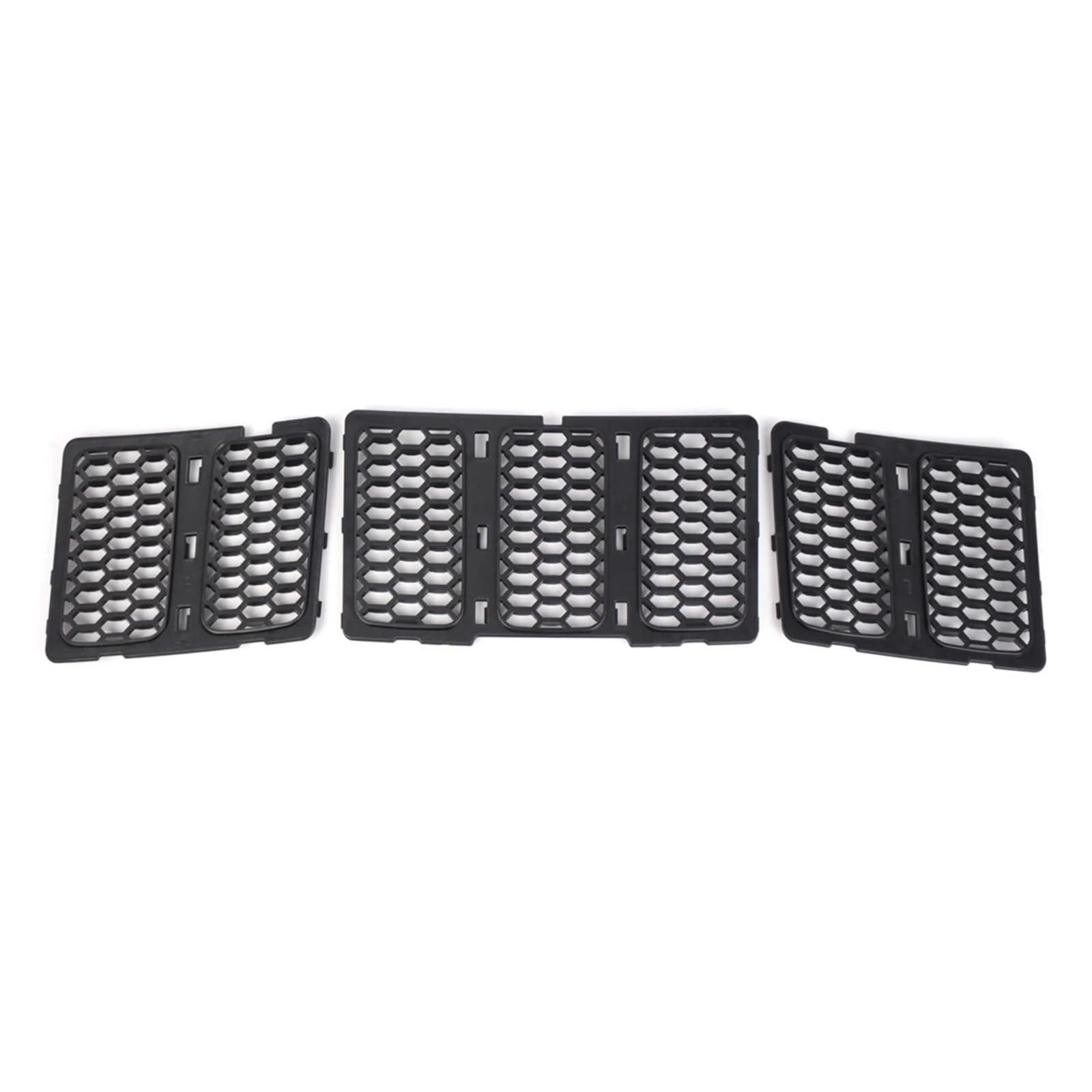 Kühlergrille Für Jeep Für Grand Für Cherokee 2014 2015 2016 Kühlergrill Abdeckung Lamellen Stil 68143073AC 68143074AD 3PCS Set Auto Front Stoßstange Grill Frontgrill Kühler von RIOVOEE