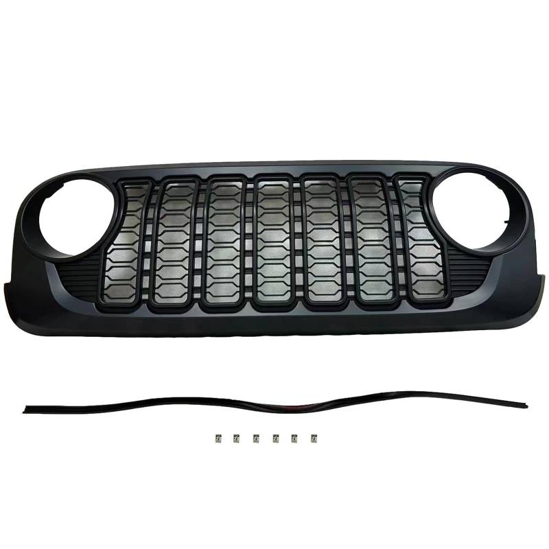 Kühlergrille Für Jeep Für Wrangler JK 2007-2017 J400 Nach Spanien 2024 Design Frontgrill ABS Stil Grill JK Zu JL Frontgrill Kühler von RIOVOEE