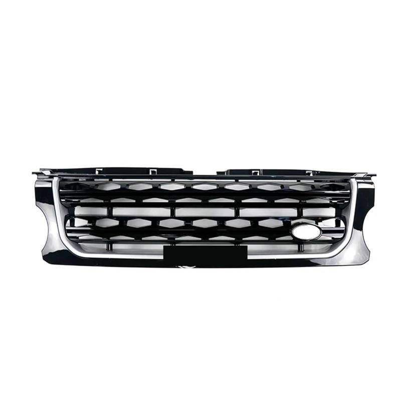 Kühlergrille Für Land Für Rover Für Discovery 4 LR4 2014 2015 2016 L319 Frontschürze Center Panel Styling Oberen Racing Grills Auto Zubehör Grille Frontgrill Kühler(Black Bars of Silver) von RIOVOEE