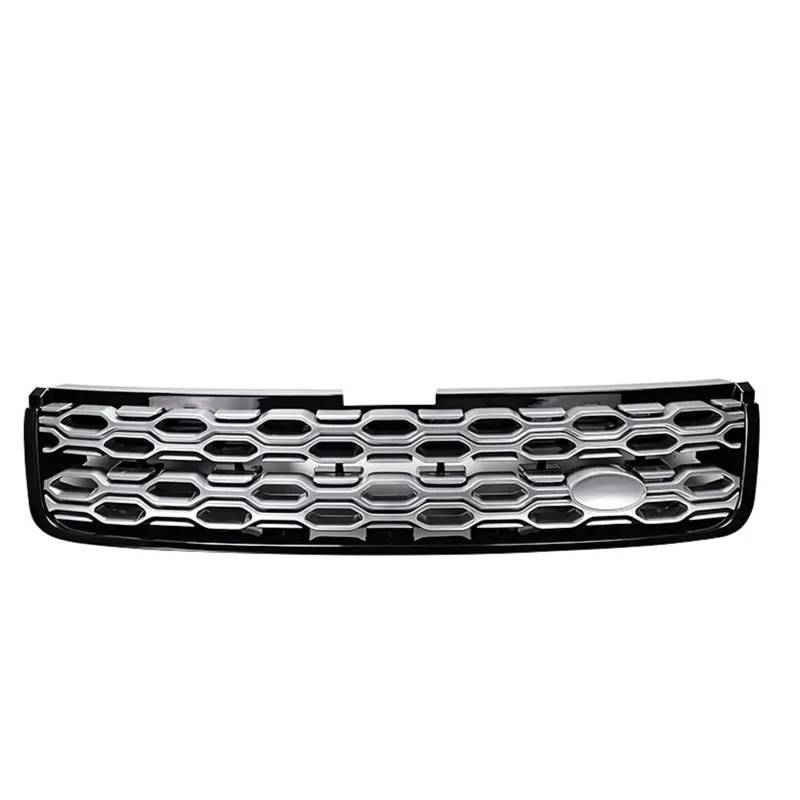 Kühlergrille Für Land Für Rover Für Entdeckung Für Sport 2020-2023 Mesh Grill Auto Zubehör Racing Grille Frontschürze Grills Frontgrill Kühler(Black Silver) von RIOVOEE