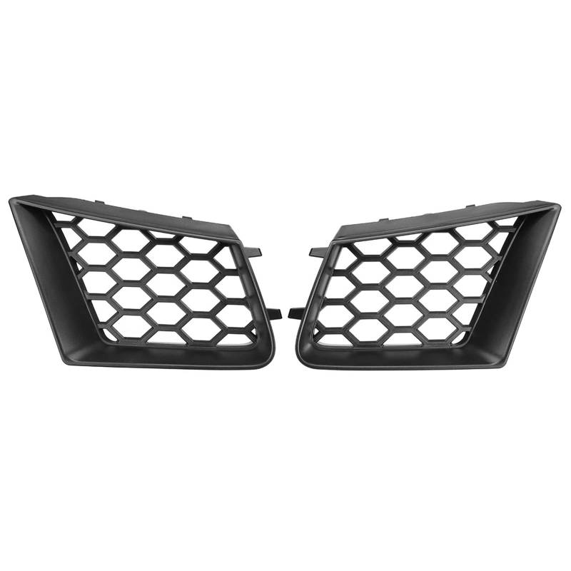 Kühlergrille Für Seat Für Ibiza Für Cordoba 6L 2002 2003 2004 2005 2006 2007 2008 2009 2X Frontstoßstange Oberer Grill Links Rechts Mattschwarz Ersatz Frontgrill Kühler von RIOVOEE