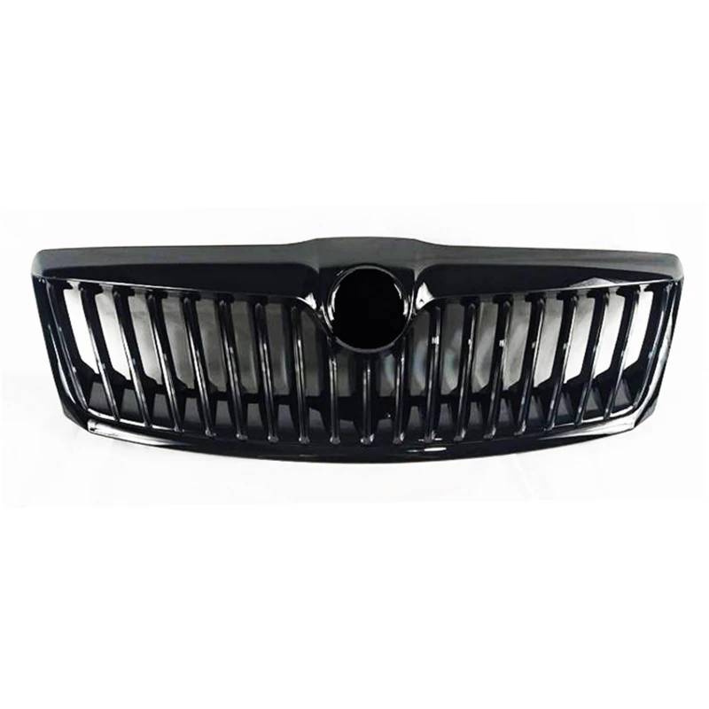 Kühlergrille Für Skoda Für Octavia Für Grill 2010-2013 Jahr Racing Frontschürze Körper Kit Zubehör Auto Vorderen Stoßfänger Maske Kühlergrill Frontgrill Kühler(Bright Black) von RIOVOEE