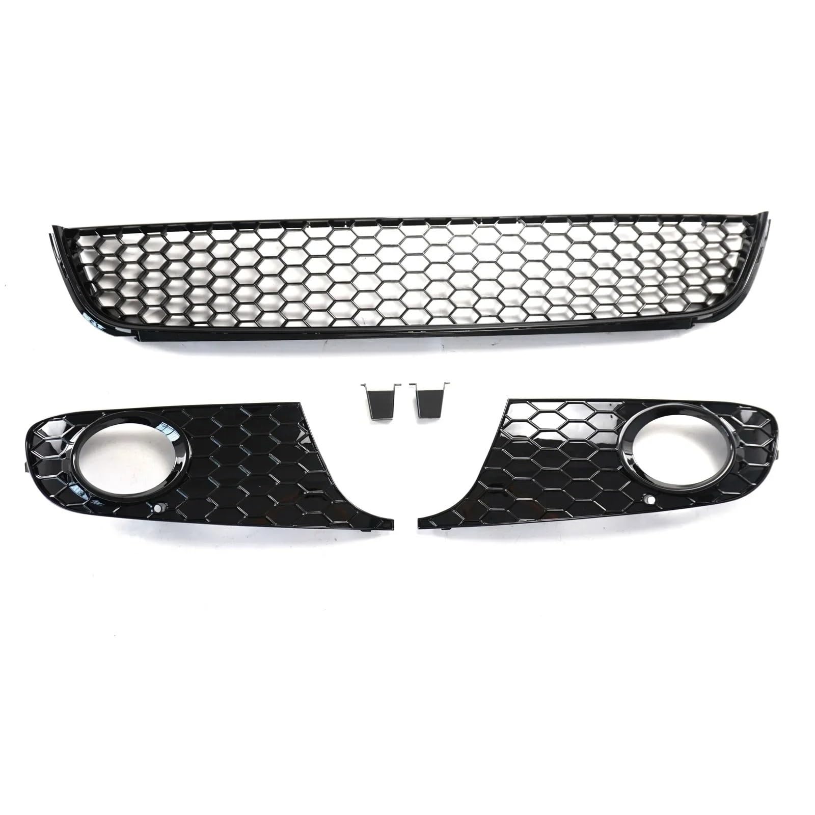 Kühlergrille Für VW Für Golf 6 MK6 Für Standard Für Modelle 2009 2010 2011-2013 Für GTI Stil Kühlergrill Nebel Licht Front Lower Bumper Mesh Grill Auto Zubehör Frontgrill Kühler von RIOVOEE