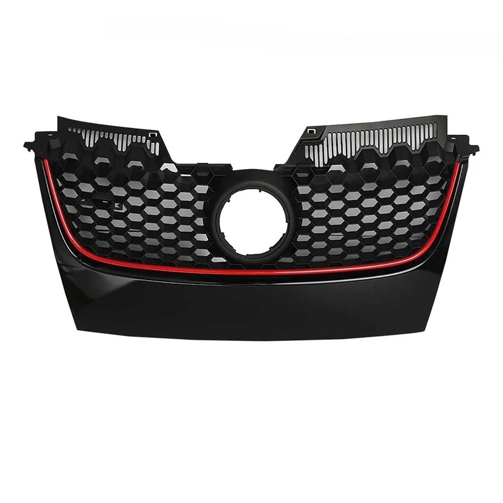 Kühlergrille Für Vw Für Golf 5 MK5 Für Jetta Für GTI 2006-2009 Auto Honeycomb Mesh Front Stoßstange Grills Oberen Mitte Grille Racing Grill Auto Teile Frontgrill Kühler von RIOVOEE