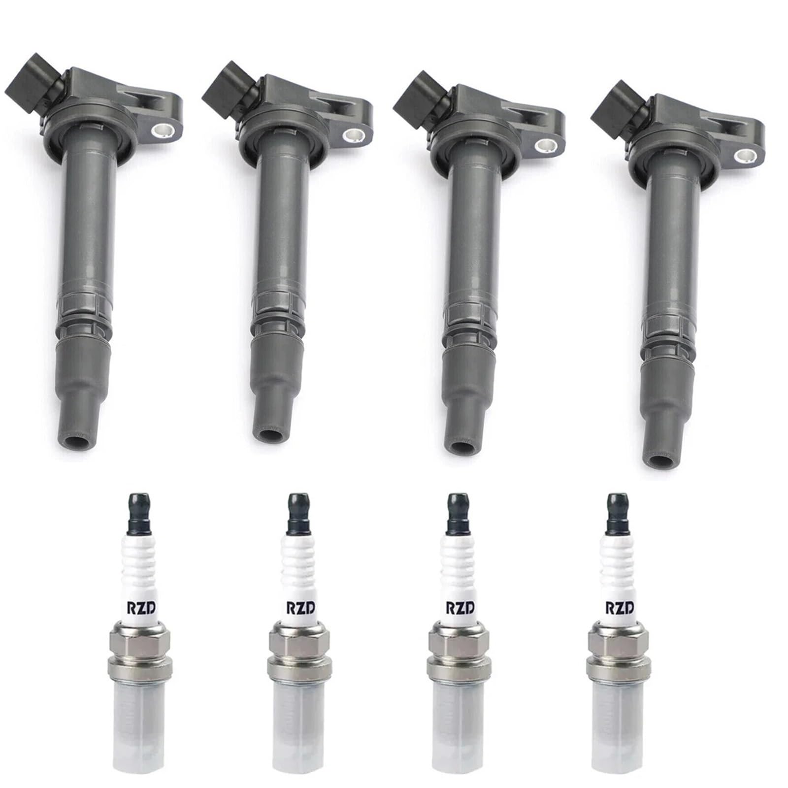 Zündspulenabdeckung Für Lexus IST II Für Toyota Für Avensis Für Camry Für RAV4 II Für Fortuner Für Land Für Cruiser IK20TT 4/6Pcs Zündspulen Mit Für Zündkerzen Ignition Coil Puller(Coil Spark Plug 4Pc von RIOVOEE