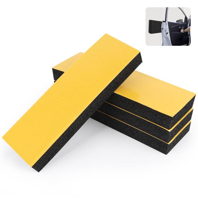 4 Garagen Wandschutz 30 x 10 x 3 cm, Selbstklebender Kantenschutz Schaumstoff, Garagen-Wandschutz Wandpolsterung, Türkantenschutz für Autotüren, Garagen und Carport (Schwarz) von RISVOWO