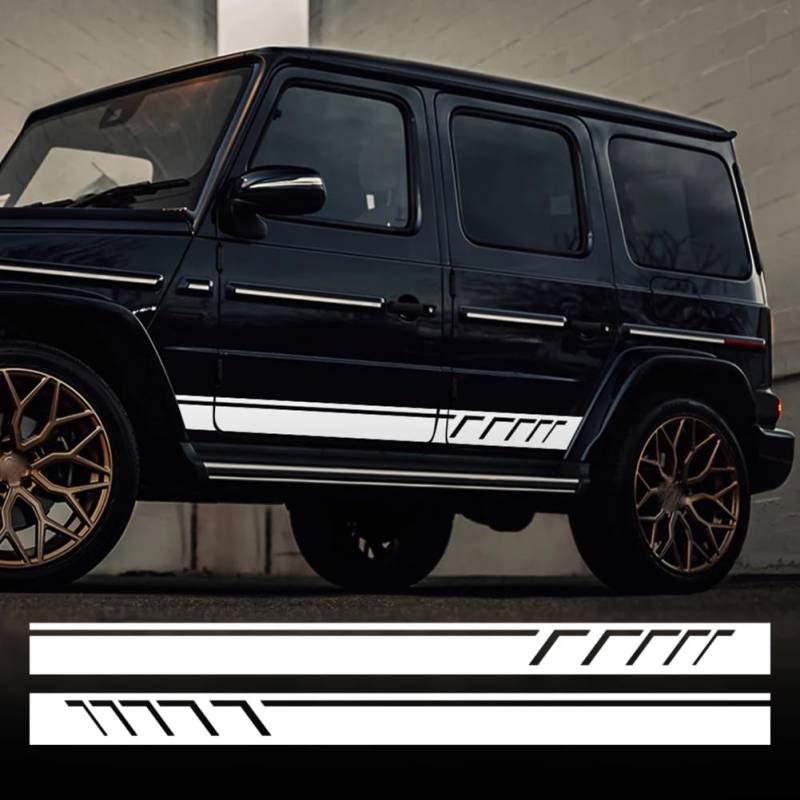 2 STÜCKE Auto Seite Karosserie Aufkleber Aufkleber, für Mercedes Benz G Glas G55 G63 AMG W463 G500 Klasse G350D DIY Aufkleber Auto Tuning Zubehör von RIUGHJID