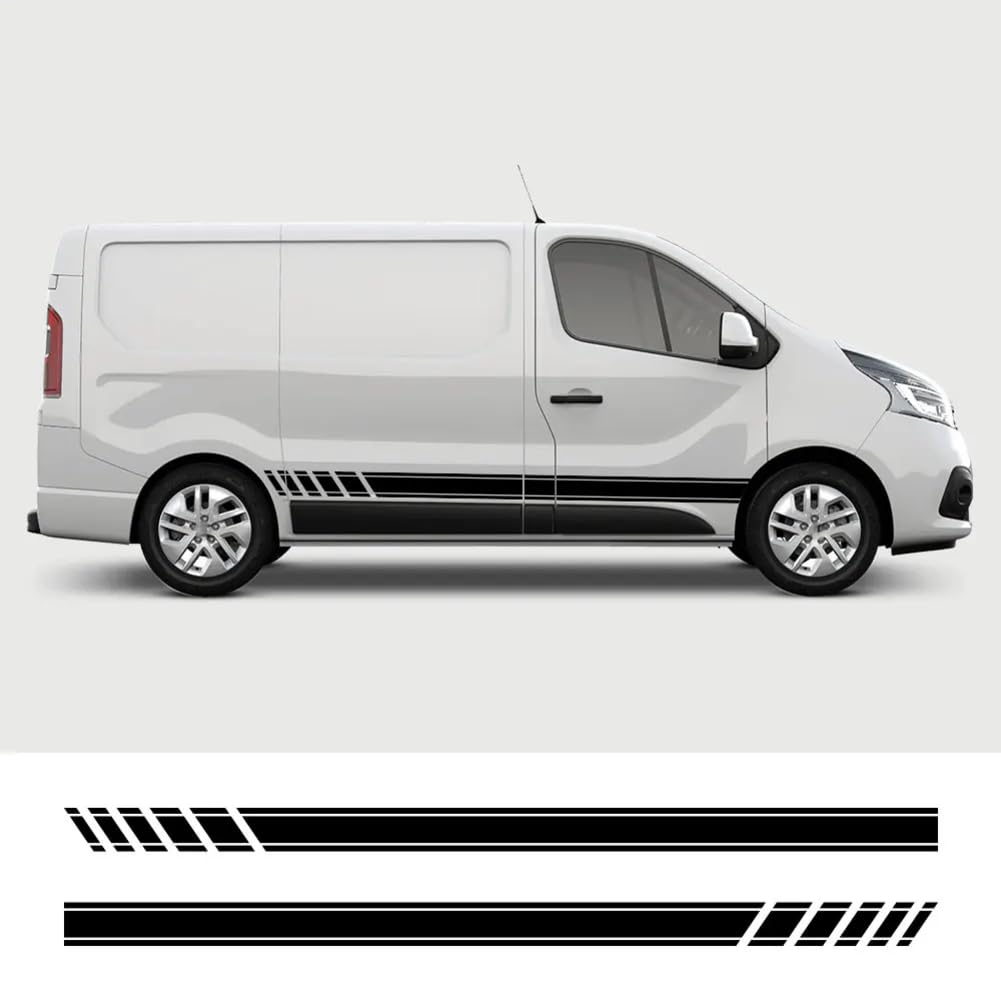 2PCS Auto Tür Aufkleber, für Renault Trafic 3 2 Talento Nissan NV300 Vauxhall Vivaro Camper Van Vinyl Film Aufkleber Zubehör von RIUGHJID