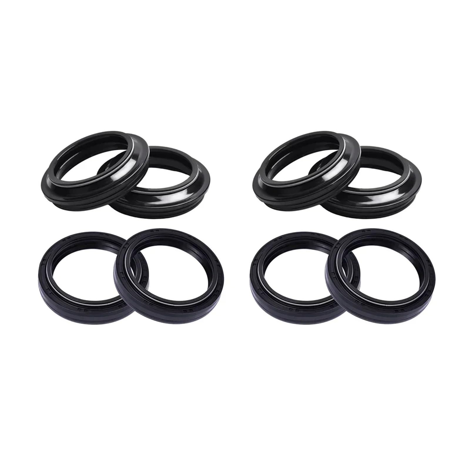 41x53x8 41 53 8 Motorrad Gabel Dämpfer Öl Dichtung & 41x53 Staub Dichtung Lip for DR650 AN650 DR 650 GS 500 1100(4pc seal 4pc Cover) von RIUGHJID