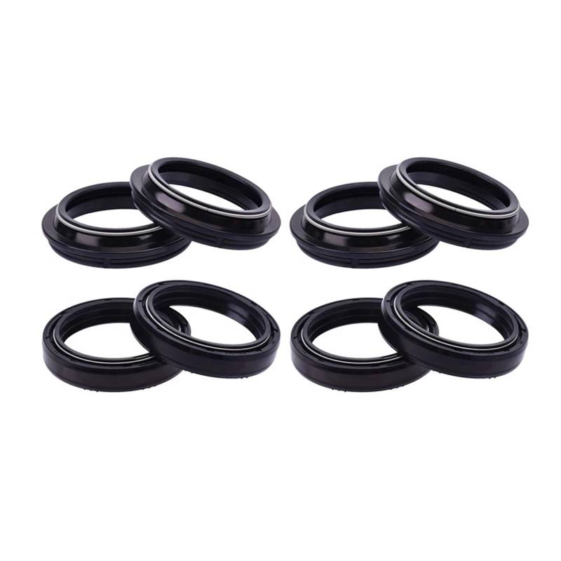 43x55x9,5/10,5 43 * 55 Gabel Suspension Dämpfer Öl Dichtung 43 55 Staub Abdeckung for XT660R XT660 XT660X SUPERMOTARD XT 660 R(4pcs seal 4pc cover) von RIUGHJID