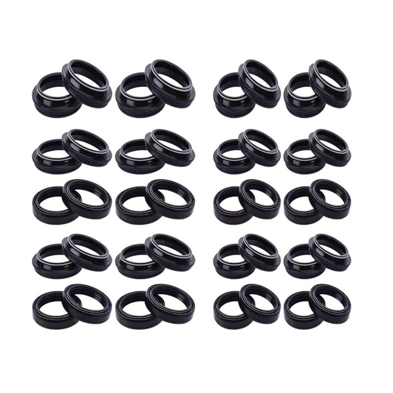 43x55x9,5/10,5 Front Shock Gabel Öl Dichtung Staub Abdeckung for FZ1 FA ZER FZS 1000 ABS FZ1 N 1000(20pc seal 20pc cover) von RIUGHJID