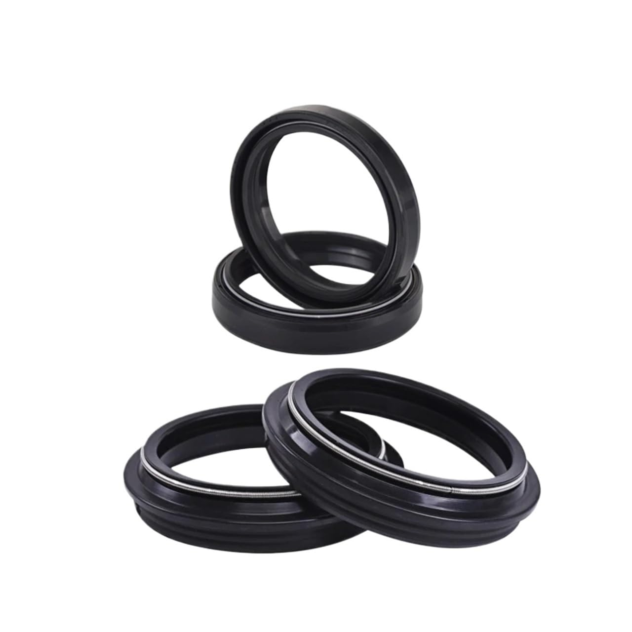 48 58 9 48 * 58 * 9,5 Öl Staub Gabel Dichtungen Kit for YZ125 250 450 F WR 250F 450F CRF250R for CRF450R Motocross 48mm(2pc Oil Dust seal) von RIUGHJID