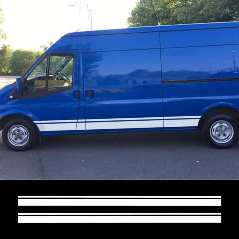 Auto Aufkleber Van Camper Wohnmobil Wohnmobil Cargo Karosserie Seitliche Streifen Dekoration Grafik Vinyl Film Dekor Aufkleber Auto Tuning Zubehör von RIUGHJID