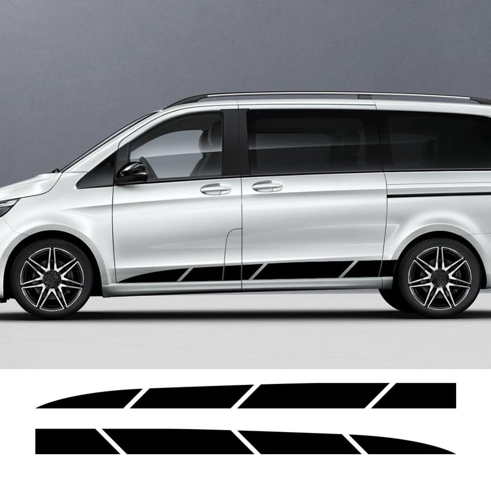 Auto Aufkleber Van Seite Karosserie Streifen Grafik Vinyl Aufkleber, für Mercedes Benz Vito Viano V Klasse W447 W639 Auto Tuning Zubehör von RIUGHJID