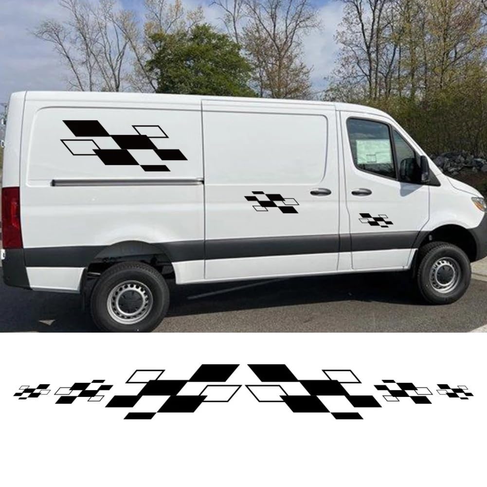 Auto Karosserie Seite Aufkleber, für Wohnmobil Wohnmobil Van Van Caravan Dekoration Racing Sport Styling Grafik Aufkleber Auto Zubehör von RIUGHJID