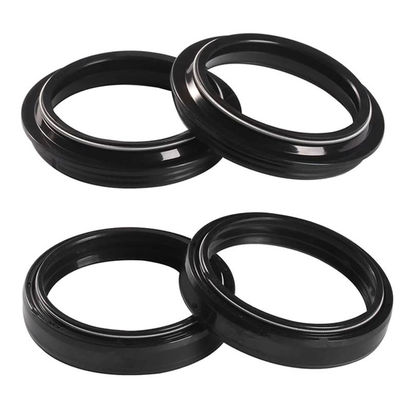 Motorrad Gabel Stoßdämpfer Dämpfer Öl Dichtung & Staub Abdeckung for 690 2019 690 R 690R 2016-2017(2pcs oil 2pcs dust) von RIUGHJID