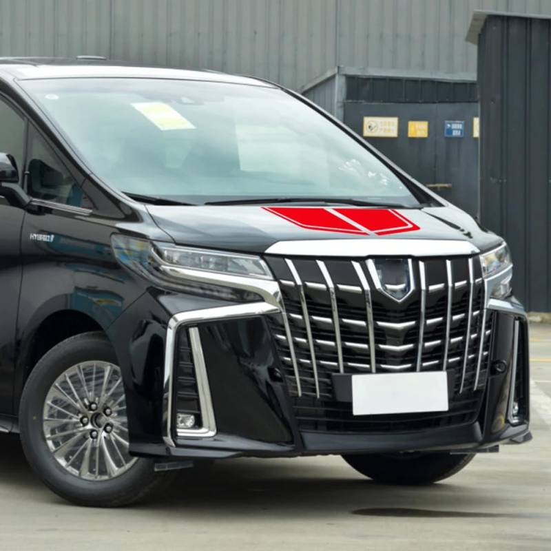 Van Hood Aufkleber, für Toyota Alphard Vellfire MVP Auto Camper Grafik Custom Cover Vinyl Dekor Aufkleber Tuning Auto Zubehör von RIUGHJID