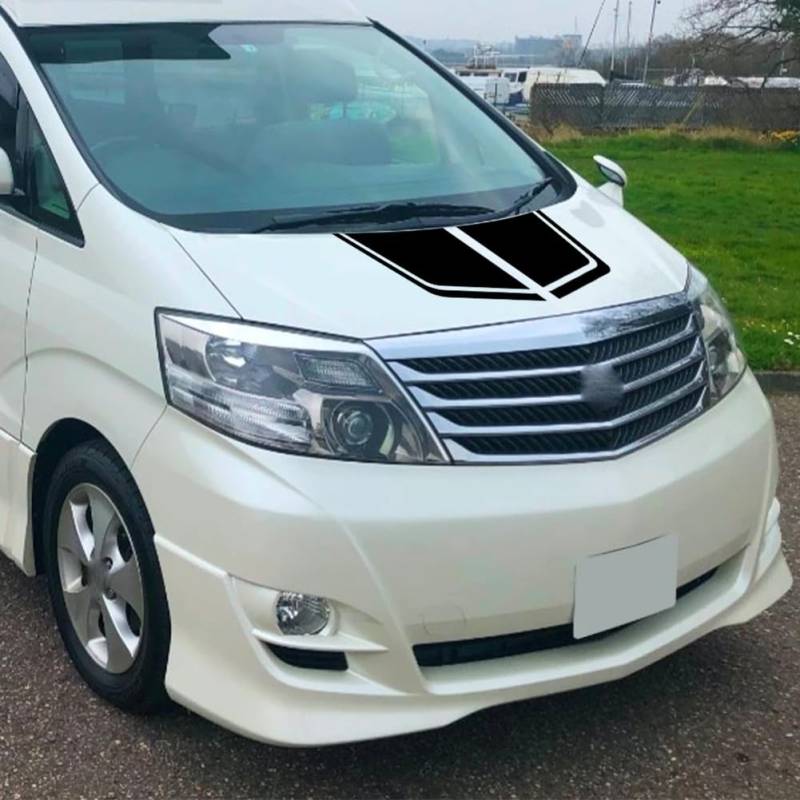 Van Hood Aufkleber, für Toyota Alphard Vellfire MVP Auto Camper Grafik Custom Cover Vinyl Dekor Aufkleber Tuning Auto Zubehör von RIUGHJID