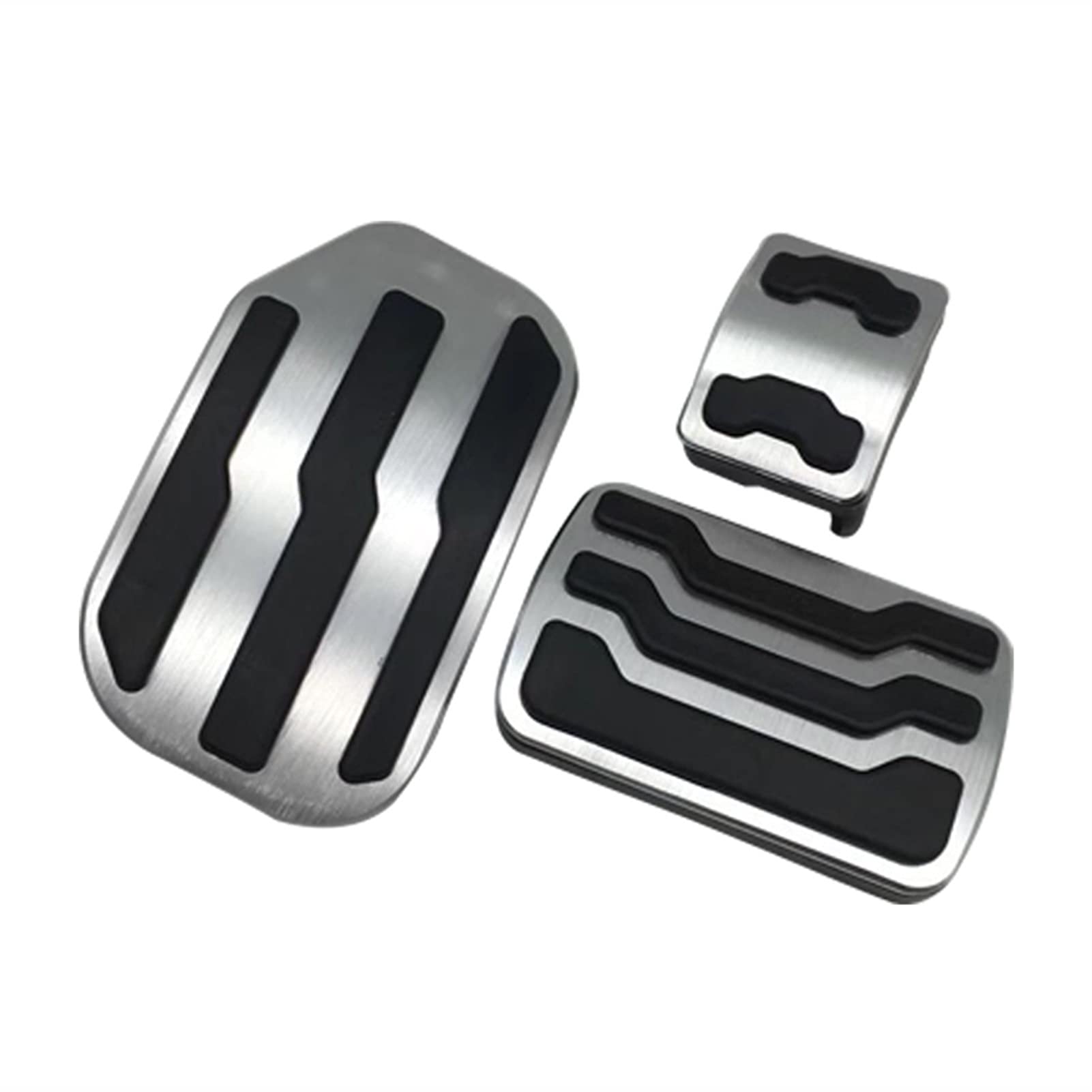 RIXENT Aluminiumlegierung Auto Gaspedal Kraftstoff Bremspedal Pad Mat Cover AT, for Ford, F150 F-150 Raptor 2015 2016 2017 2018 2019 Zubehör Fußpedalauflage(AT 3pcs) von RIXENT