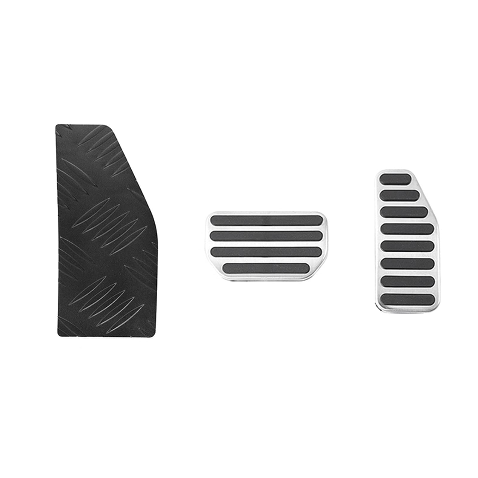 RIXENT Linke Fußstütze Pedal Auto Bremspedal Dekoration Abdeckung Zubehör, for Suzuki, Jimny AT, for Suzuki, Jimny 2019 2020 Fußpedalauflage(BLACK 3 pcs) von RIXENT