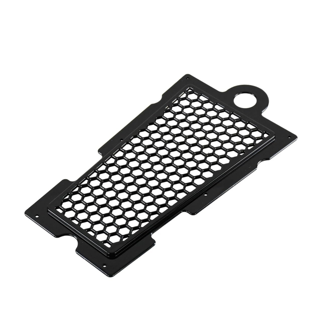 Motorrad Kühlergrill Schutz Schutz Abdeckung Motorrad ABS Honeycomb Mesh Kühlerschutz Grille Öl Kühler Schild Schutz Abdeckung Schwarz/Chrom Für Ha&rley Softail von RJPSQBLUD