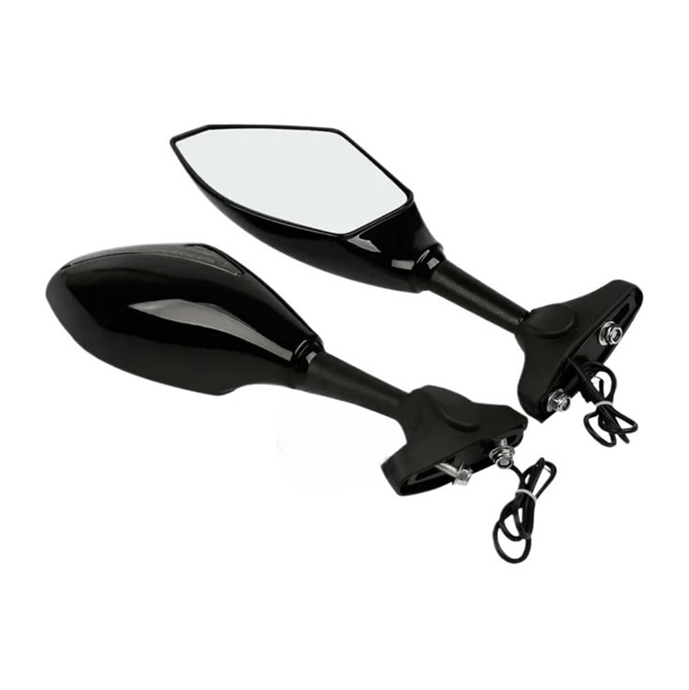 Motorrad Spiegel Motorrad Rearview Außenspiegel Blinker Für Kawasaki ZX6R ZX636 98-06 ZX10R Für Suzuki GSXR 600 750 GSXR1000 von RJPSQBLUD