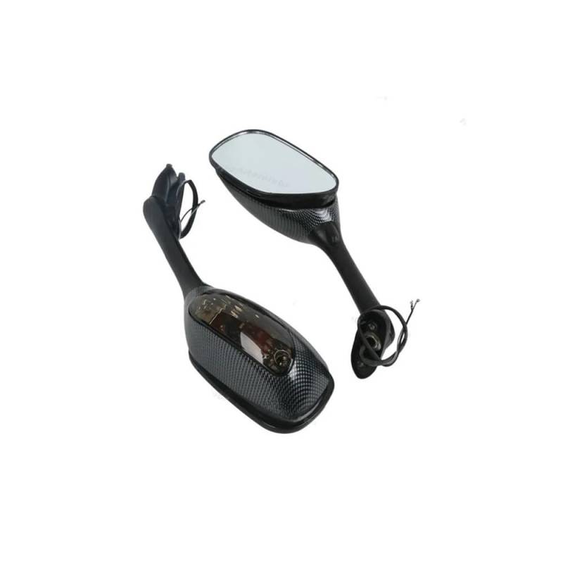 Motorrad Spiegel Smoke Rückansicht Seitenspiegel Blinker Licht Für K6 K8 Für Suzuki GSXR600 GSXR 600 750 2006-2010 /K5 K7 GSXR1000 2005-2008 von RJPSQBLUD