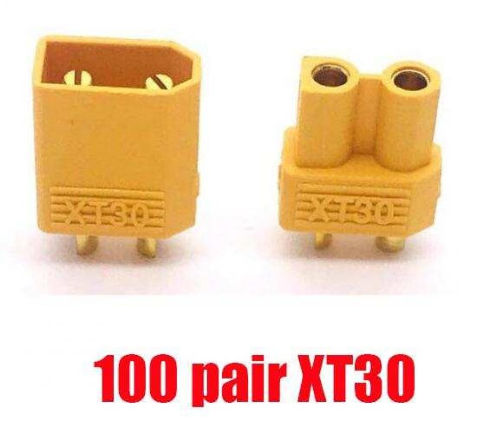 100pcs XT60 XT30 XT90 T Plug -Stecker Kompatibel mit RC -Modelle(100 pair XT30) von RJXDUPHT