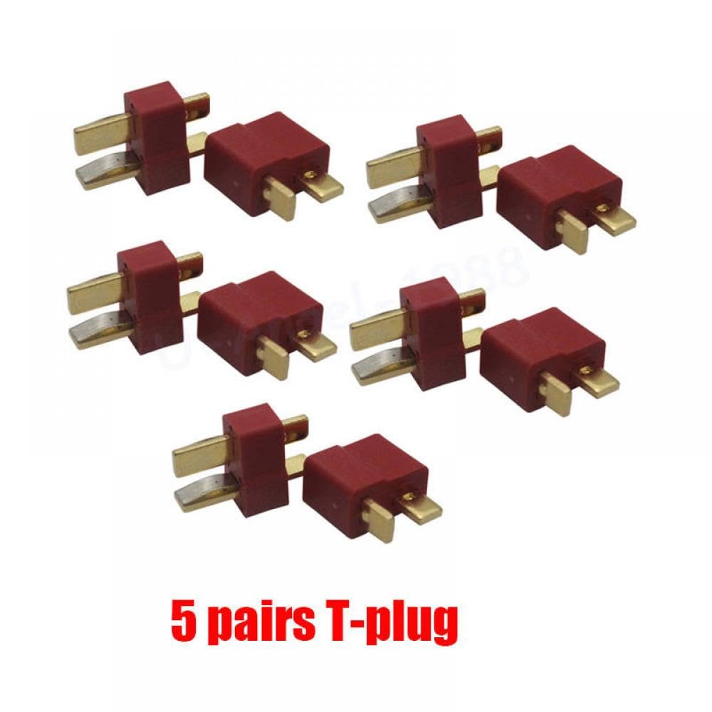 10pcs XT60 XT30 XT90 Männliche weibliche Bullet Connectors Plugs kompatibel mit RC Lipo Flight Controller(5 pair T plug) von RJXDUPHT