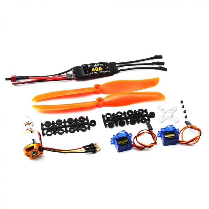 2217 KV1250 bürstenloser Motor 8060 Propeller 9G Servo 40A ESC -Kombi -Kit Kompatibel mit kompatible RC -Flugzeug -Rennspuren Drohne(1set) von RJXDUPHT