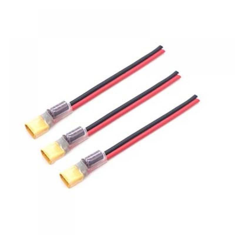 3PCS Amass XT60 Stecker Stecker Mit 35V 560UF Kondensator 2-6S ESC Netzteil Linie kompatibel Mit DIY RC FPV Drone 12AWG Draht(WIRE LENGTH 150MM) von RJXDUPHT