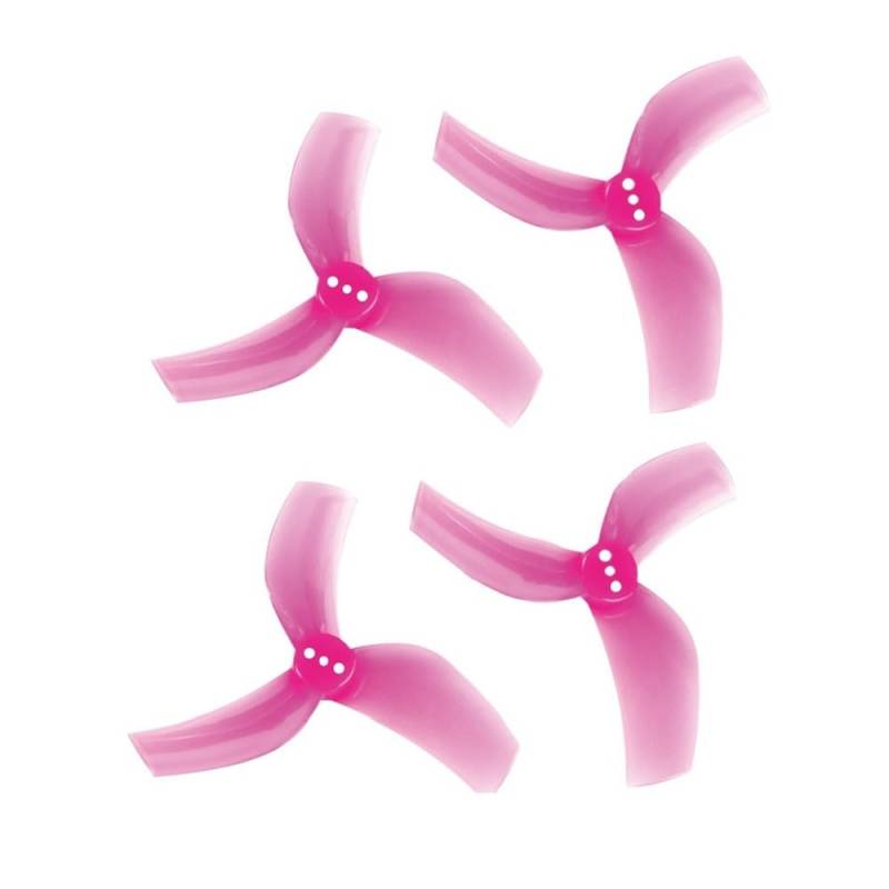 4PCS Ersatz 3-Propeller D63 1,5mm Welle Kompatibel mit Beta95X V3 Pavo25 Whoop Racing Drone Kompatibel Mit FPV RC Zubehör(PINK 4PCS) von RJXDUPHT