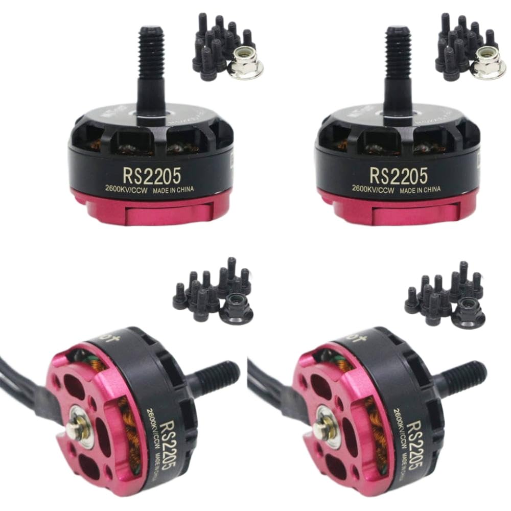 4PCS MITOOT RS2205 2300KV 2600KV CW CCW bürstenlose Motoren Kompatibel mit 3-4S RC FPV Rennsport-Drones Quadcopters mit Speichergehäuse(RS2205 2300KV) von RJXDUPHT