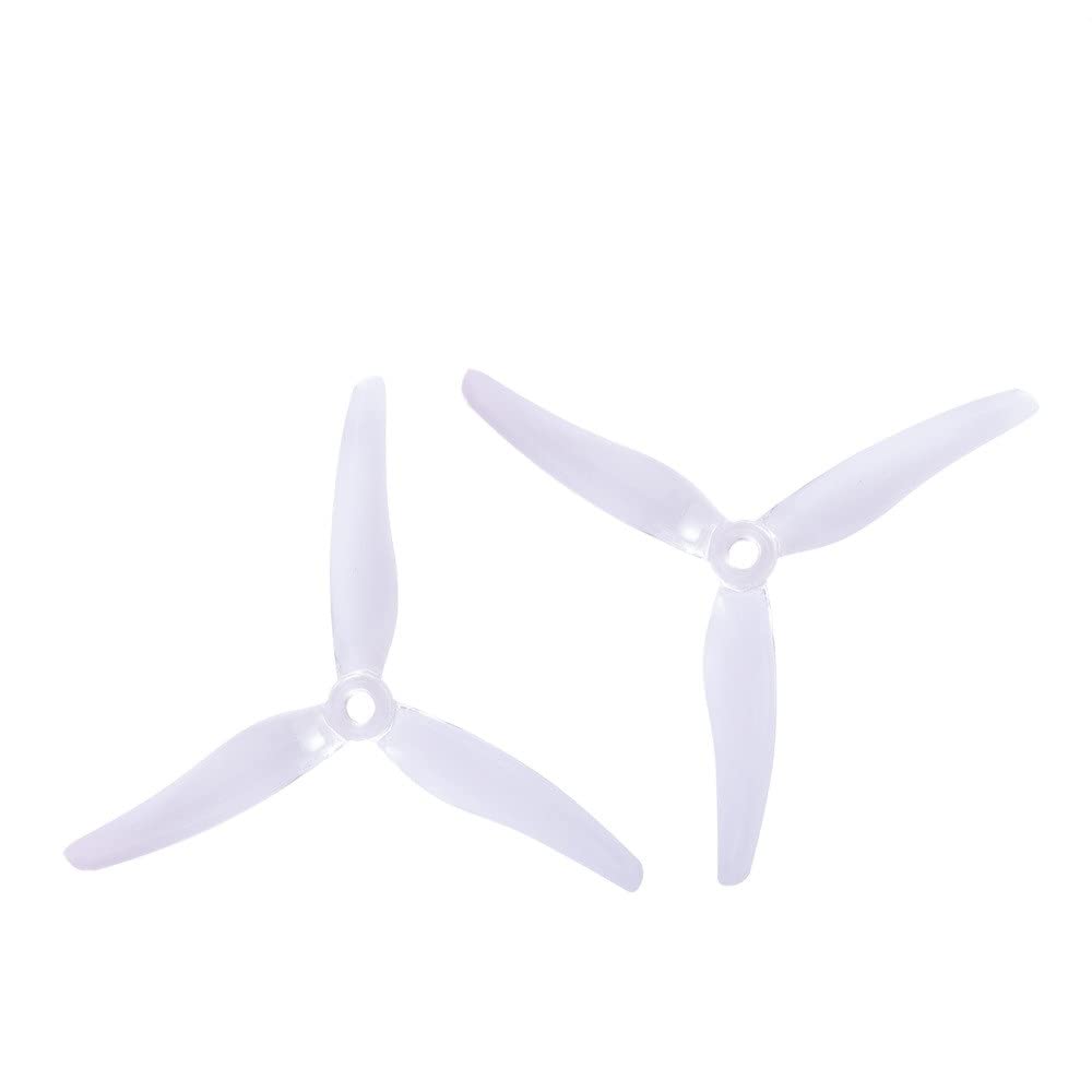 51433 5,1X4,33X3 3-PC Propeller Kompatibel mit RC FPV Racing Freestyle Drohnen 5 Zoll 5,1 Zoll 4S 6S Kompatibel mit 2206 2207 2306 Motoren(4PAIRS WHITE) von RJXDUPHT