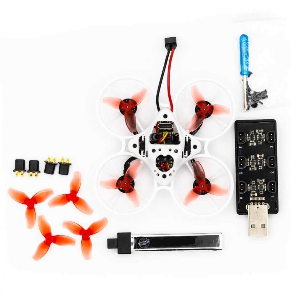 EMAX Tinyhawk Nanoscout 65mm FPV Drohne Kompatibel mit Kinder 08015 22000kV ELRS -Empfänger Bereit bereit zum Fliegen(Analog BNF) von RJXDUPHT