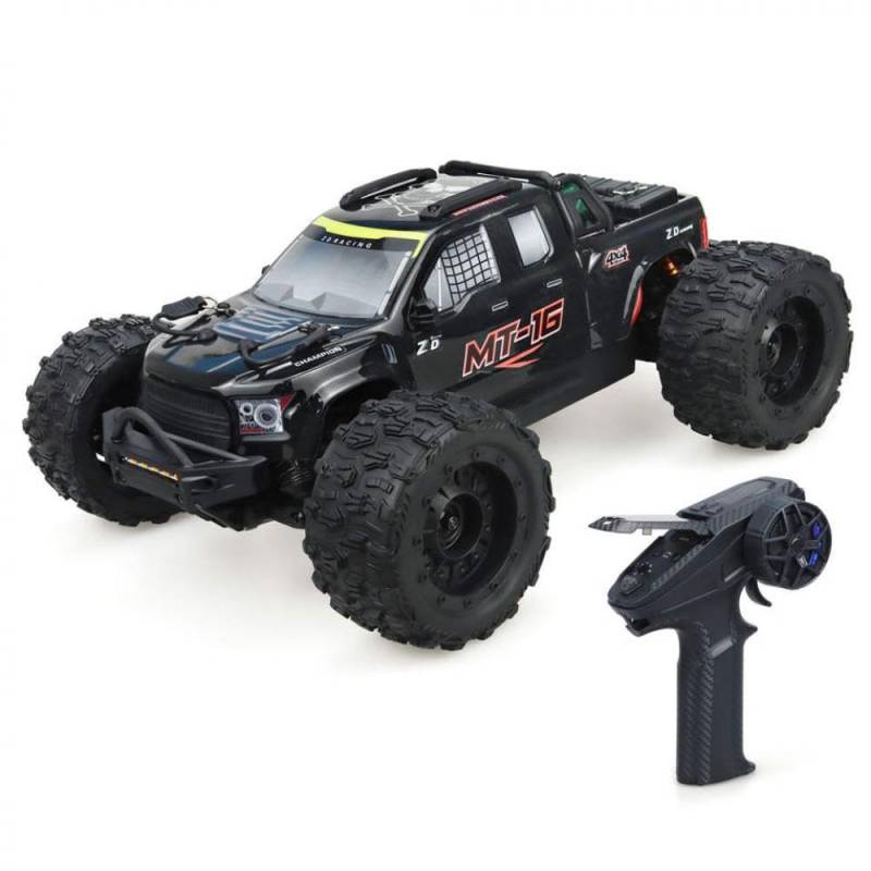 Fernbedienung 1/16 bürstenloser 80 km/h 4wd Off Straße RC Car 2,4G ZD Racing Compatible Alternative(Black RTR) von RJXDUPHT