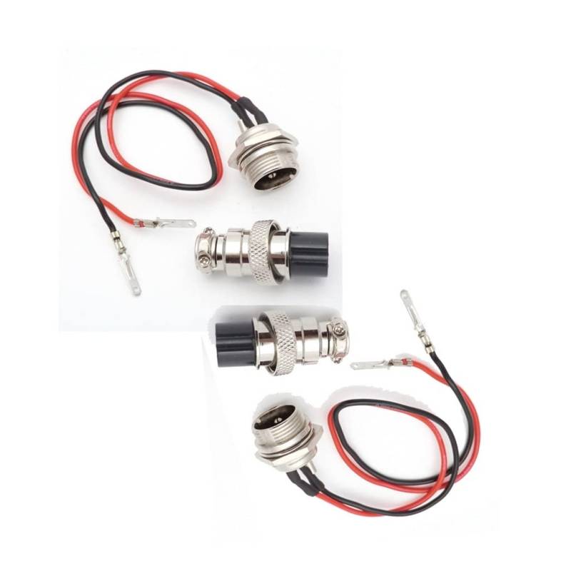 GX16 2 Set Ladegerät 3 Zinken Buchse Stecker Männlich Weiblich Stecker Kompatibel Mit Elektrische E Scooter Razor Bike 3 PIN 2 DRAHT von RJXDUPHT